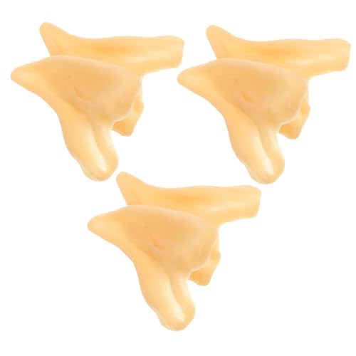Sosoport 3 Paare Latex Elfenohren Cosplay Ohrdekoration für Damen Hautfreundliche Langlebige Halloween Party Kostümzubehör Bequemes Tragen Dekorative Feenohren für Verkleidungen von Sosoport