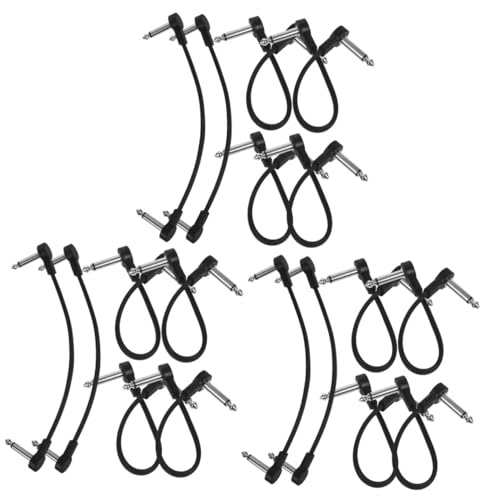 Sosoport 3 Sätze Gitarrenkabel Verbindungskabel Für Effektive Instrumentenverbindungen Langlebiges Geräuschreduzierendes Patchkabel Für Gitarrenpedale Für Musiker 6 Stück * 3 Sosoport 3 Sätze Gitarrenkabel Verbindungskabel Für Effektive Instrumentenverbindungen Langlebiges Geräuschreduzierendes Patchkabel Für Gitarrenpedale Für Musiker 6 Stück * 3 von Sosoport