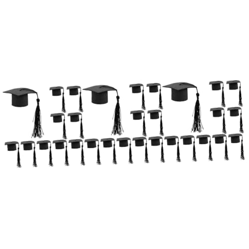 Sosoport 3 Sätze Grad Kuchen Quaste Krone Glückwunsch Abschlussmütze Party Für Abschlusskuchendekor Abschluss Topper Grad-cap-kuchen- Vlies Schwarz 10 Stück * 3 Sosoport 3 Sätze Grad Kuchen Quaste Krone Glückwunsch Abschlussmütze Party Für Abschlusskuchendekor Abschluss Topper Grad-cap-kuchen- Vlies Schwarz 10 Stück * 3 von Sosoport