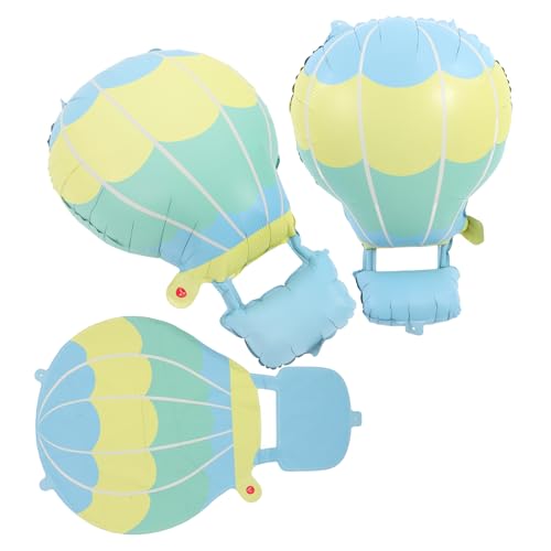 Sosoport 3 Stück Heißluftballon Folienballons Bunte Deko für Geburtstagsfeiern Kinderzimmer Einfach zu Montieren für von Sosoport
