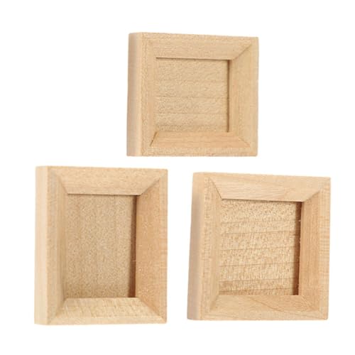 Sosoport 3 Stück Miniatur-Fotorahmen-Ornamente bilderrahmen dekorativer Minirahmen Dollhouse Schlafzimmermöbel Schmuckausstellungsstand Miniatur-Puppenstubenmöbel Mini-Fotorahmen Holz Khaki Sosoport 3 Stück Miniatur-Fotorahmen-Ornamente bilderrahmen dekorativer Minirahmen Dollhouse Schlafzimmermöbel Schmuckausstellungsstand Miniatur-Puppenstubenmöbel Mini-Fotorahmen Holz Khaki von Sosoport