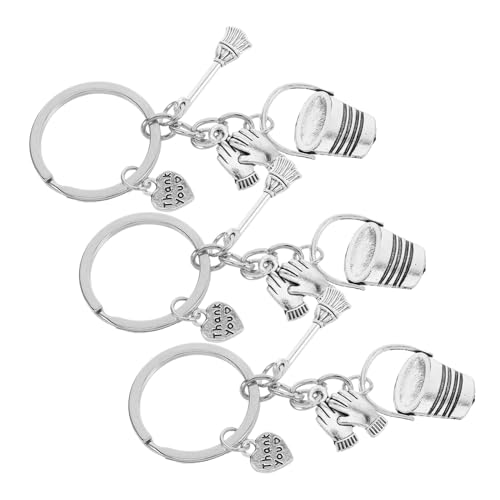 Sosoport 3 Stück Reinigungsschlüsselanhänger Hauswirtschaft Metallanhänger Dankeschön Leicht Elegant Vielseitig Für Reinigungspersonal Alltagsschmuck Sosoport 3 Stück Reinigungsschlüsselanhänger Hauswirtschaft Metallanhänger Dankeschön Leicht Elegant Vielseitig Für Reinigungspersonal Alltagsschmuck von Sosoport