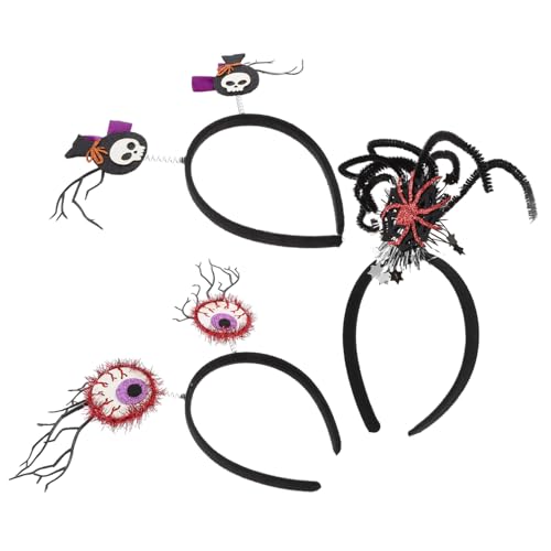 Sosoport 3 Stück Teiliges Halloween Haarband Spinnenkopfband Schädel Haarreifen Blutauge Stirnband Cosplay Party Zubehör Leicht und Bequem für Kostümfeste und Gruselpartys Sosoport 3 Stück Teiliges Halloween Haarband Spinnenkopfband Schädel Haarreifen Blutauge Stirnband Cosplay Party Zubehör Leicht und Bequem für Kostümfeste und Gruselpartys von Sosoport