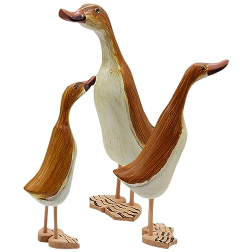 Sosoport 3 Stück Teiliges Kreative Holzente Skulptur Niedliche Tischdekoration Handgefertigte Holzfigur für Wohnzimmer Büro und Geschenkidee für Freunde und Familie Sosoport 3 Stück Teiliges Kreative Holzente Skulptur Niedliche Tischdekoration Handgefertigte Holzfigur für Wohnzimmer Büro und Geschenkidee für Freunde und Familie von Sosoport