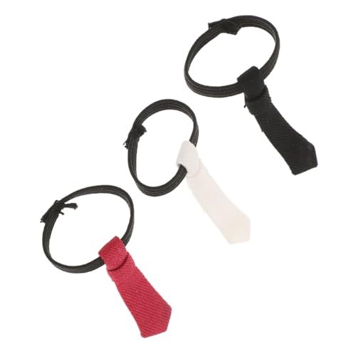 Sosoport 3 Stück Teiliges Puppen Krawatten Schmal für Puppen Kleidung Stilvolle DIY Anpassung Puppenoutfits und Kreative Spielideen von Sosoport