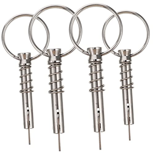 Sosoport 3 Stück selbstsichernder Stift Bootszubehör Stifte nützliche Sicherheitsnadel Teile für Bootsanhänger abnehmbarer Marinestift Bootsnadel Sicherungsstift Rostfreier Silber von Sosoport