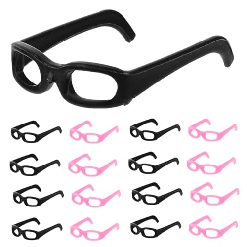 Sosoport 30 Stück Puppenhausbrille Mini -puppenbrille Kleine Puppenbrille Puppe Brille Miniatur Lesebrille Für Puppen Puppen-mini-brillengestell Puppenbrillen Kleine Brille Abs von Sosoport