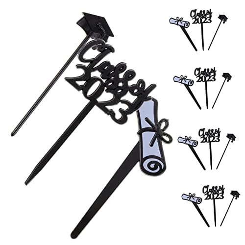 Sosoport 30Stücke Abschluss Cupcake Topper Dekorative Picks Für Graduierungsfeiern Festliche Muffin Dekoration Für Party von Sosoport