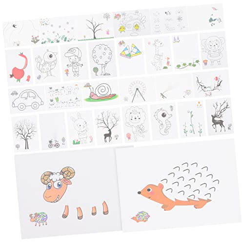 Sosoport 30Stücke Fingerzeichnungskarten Lernspielzeug für Kreative Fingermalerei Fördert Kreativität und Praktische Fähigkeiten für Kindergarten Hause Sosoport 30Stücke Fingerzeichnungskarten Lernspielzeug für Kreative Fingermalerei Fördert Kreativität und Praktische Fähigkeiten für Kindergarten Hause von Sosoport