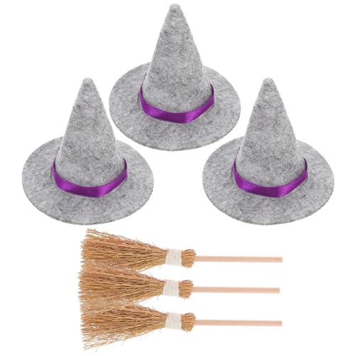 Sosoport 3Er Set Hexen Mini Besen Mützen Set Kleiner Hexenhut Zum Basteln Mini Hexenbesen Halloween Dekoration Sosoport 3Er Set Hexen Mini Besen Mützen Set Kleiner Hexenhut Zum Basteln Mini Hexenbesen Halloween Dekoration von Sosoport
