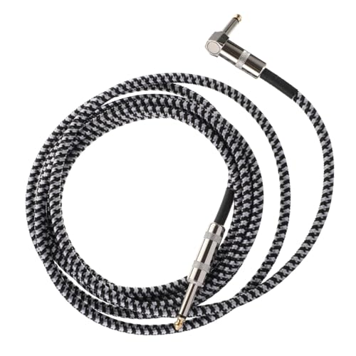 Sosoport 3M Geflochtenes Gitarrenkabel mit Rechtwinkligem Stecker Pro Audio Kabel für Gitarre Bass und Effektpedale für Live Settings und Professionelle Sosoport 3M Geflochtenes Gitarrenkabel mit Rechtwinkligem Stecker Pro Audio Kabel für Gitarre Bass und Effektpedale für Live Settings und Professionelle von Sosoport