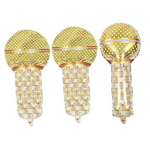 Sosoport 3Stücke Mikrofonballons Aufblasbare Jahre Party Deko für Erwachsene Retro Cosplay Requisiten Disco Themenparty Dekorationen Aluminiumfolie Langlebig Sosoport 3Stücke Mikrofonballons Aufblasbare Jahre Party Deko für Erwachsene Retro Cosplay Requisiten Disco Themenparty Dekorationen Aluminiumfolie Langlebig von Sosoport