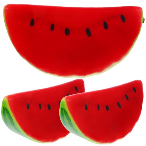 Sosoport 3Stücke Teiliges Künstliches Wassermelonenmodell für Fotografie Requisiten Lebensechte Wassermelonenscheiben zur Dekoration Party für Kreative Inszenierungen von Sosoport