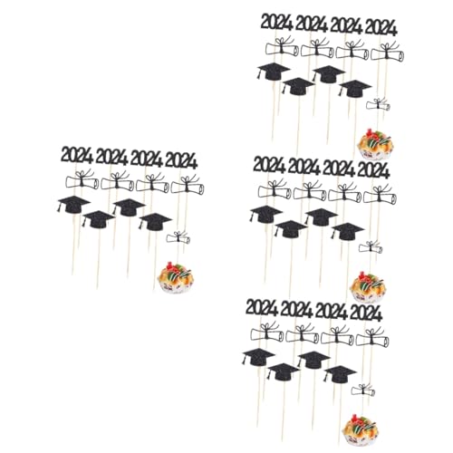 Sosoport 4 Sätze Bachelor -Hutkuchendekoration Kuchendekorationsbedarf Party Junge Vorschulabschluss Kuchen verzieren Abschlusskuchendekor Dekore für Abschlusstorten Abschluss Topper Papier Sosoport 4 Sätze Bachelor -Hutkuchendekoration Kuchendekorationsbedarf Party Junge Vorschulabschluss Kuchen verzieren Abschlusskuchendekor Dekore für Abschlusstorten Abschluss Topper Papier von Sosoport