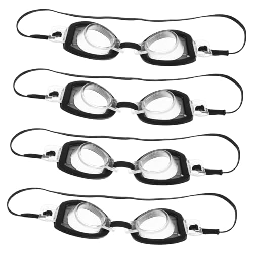 Sosoport 4 Sätze Mini-Schwimmbrille Gläser Miniatur-taucherbrille Puppen-Pool-Brillen Mini-puppenbrillen Puppen Taucherbrille Schwimmbrille Für Minipuppen Kleine Schwimmbrille Plastik von Sosoport