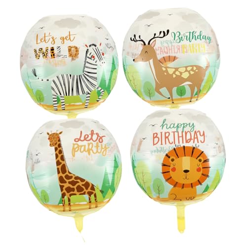 Sosoport 4 Stück Dschungel Tier Luftballons Dekorative Shower Ballons für Dschungel Themen Feiern aus Hochwertigem Pa Selbstverschließend für Partys und Sosoport 4 Stück Dschungel Tier Luftballons Dekorative Shower Ballons für Dschungel Themen Feiern aus Hochwertigem Pa Selbstverschließend für Partys und von Sosoport