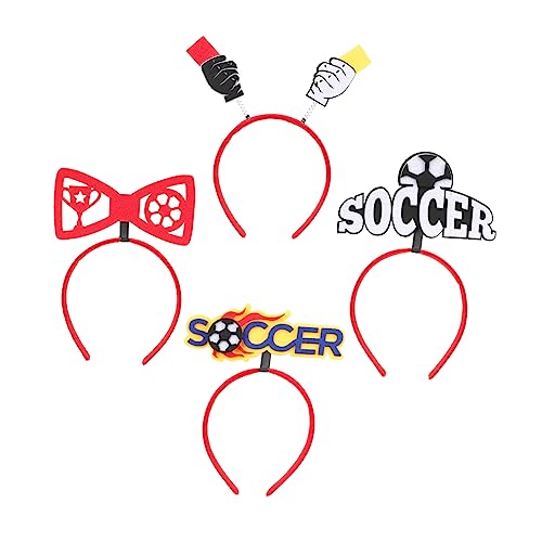 Sosoport 4 Stück Fußball Fan Stirnbänder Performance Stirnband Fußball Design Haarband Party Haardekor Accessoire Fußball Kopfbedeckung Party Party Requisiten Fans Sosoport 4 Stück Fußball Fan Stirnbänder Performance Stirnband Fußball Design Haarband Party Haardekor Accessoire Fußball Kopfbedeckung Party Party Requisiten Fans von Sosoport