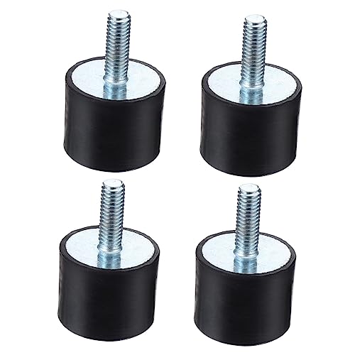 Sosoport 4 Stück Gummipuffer Gummidämpfer für Motoren Vibrations Isolatoren zur Geräuschreduzierung Elastisch Stabil für Maschinen und Kompressoren von Sosoport