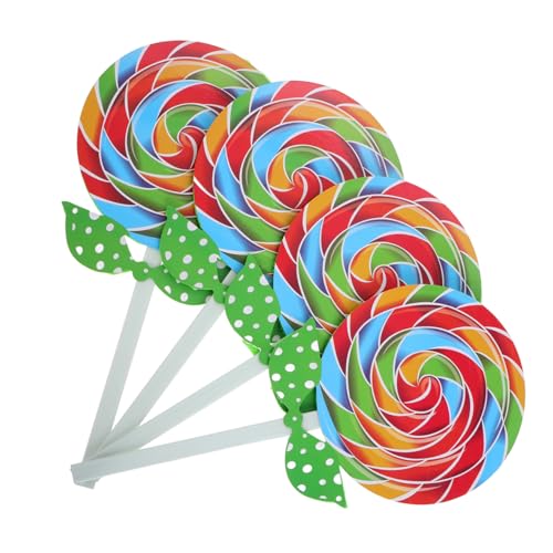 Sosoport 4 Stück Lollipop Requisiten für Große Lutscher für Tanzaufführungen und Fotografie Realistische Simulation von Süßigkeiten für Party Dekorationen und Kinderfeiern Sosoport 4 Stück Lollipop Requisiten für Große Lutscher für Tanzaufführungen und Fotografie Realistische Simulation von Süßigkeiten für Party Dekorationen und Kinderfeiern von Sosoport