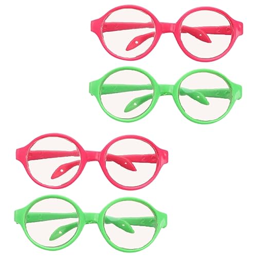 Sosoport 4 Stück Mini Brillen Mini Puppenbrillen Puppen Sonnenbrillen Puppenzubehör Dekorative Puppenbrillen Puppen Mini Brillenrahmen Puppenbrillen Brillen Requisiten Zum von Sosoport