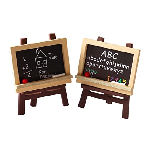 Sosoport 4 Stück Puppenhaus Staffelei sicherheitsleine für hausdeko Miniaturtafel Tafel für -Miniatur-Staffelei- Miniatur-Tafeldekoration Holz Sosoport 4 Stück Puppenhaus Staffelei sicherheitsleine für hausdeko Miniaturtafel Tafel für -Miniatur-Staffelei- Miniatur-Tafeldekoration Holz von Sosoport