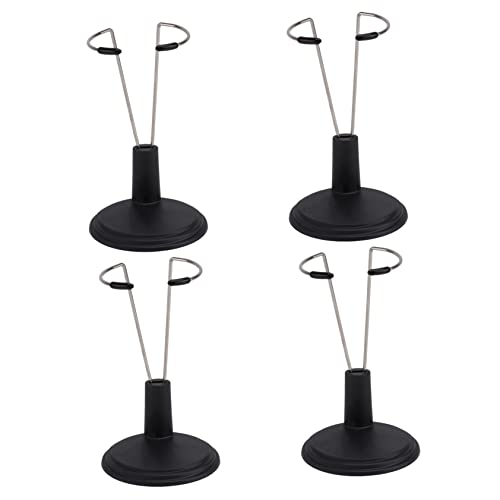 Sosoport 4 Stück Stützrahmen für Puppen Figurenhalter Figur Steht Puppenständer anzeigen Gestell schaufensterpuppe maneküre- Set Ausstellungsständer für Actionfiguren Bärenständer Black von Sosoport