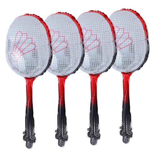 Sosoport 4 Stück Teiliges Badminton Aluminiumfolie Ballon Wiederverwendbare Partydekoration Rote Federball Schläger Form Einfache Handhabung für Tisch und Wanddekoration bei Sport Events Sosoport 4 Stück Teiliges Badminton Aluminiumfolie Ballon Wiederverwendbare Partydekoration Rote Federball Schläger Form Einfache Handhabung für Tisch und Wanddekoration bei Sport Events von Sosoport