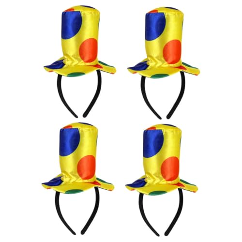 Sosoport 4 Stück Teiliges Clown Stirnband Lustige Leichte Clown Kopfbedeckung für Erwachsene und Komfortables Karneval Kostüm Zubehör für Halloween Themenpartys und Festliche Feiern Sosoport 4 Stück Teiliges Clown Stirnband Lustige Leichte Clown Kopfbedeckung für Erwachsene und Komfortables Karneval Kostüm Zubehör für Halloween Themenpartys und Festliche Feiern von Sosoport