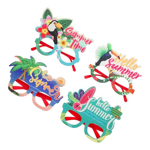 Sosoport 4 Stück Teiliges Hawaii Sonnenbrillen Lustige Partybrille Tropisches Sommer design Leichte Stabile Foto requisiten für Strand Pool Geburtstagsfeiern Sosoport 4 Stück Teiliges Hawaii Sonnenbrillen Lustige Partybrille Tropisches Sommer design Leichte Stabile Foto requisiten für Strand Pool Geburtstagsfeiern von Sosoport