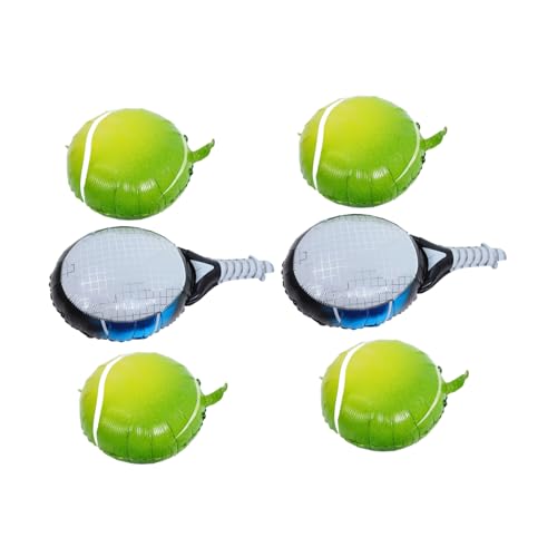 Sosoport 4 Stück Teiliges Tennis Partyballon Dunkle Tennisbälle Blaue Tennisschläger Folienballons Sportliche Geburtstagsdeko für Tennis Themenfeiern Sosoport 4 Stück Teiliges Tennis Partyballon Dunkle Tennisbälle Blaue Tennisschläger Folienballons Sportliche Geburtstagsdeko für Tennis Themenfeiern von Sosoport