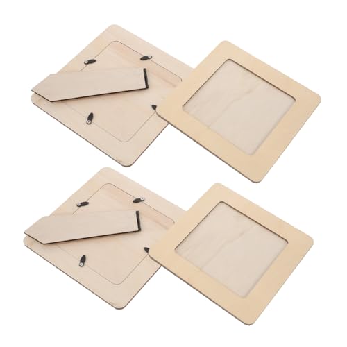 Sosoport 4 Stück Unfertige Holz Bilderrahmen für Diy Bastelprojekte Holz Fotorahmen für Kreative Farbgestaltungen und Dekoration Sicher Sosoport 4 Stück Unfertige Holz Bilderrahmen für Diy Bastelprojekte Holz Fotorahmen für Kreative Farbgestaltungen und Dekoration Sicher von Sosoport