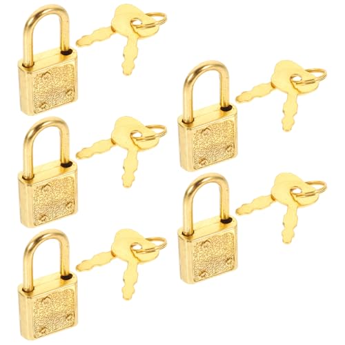 Sosoport 5 Sätze Teiliges Antike Kleine Truhenschlösser mit Schlüsseln Vintage Schatzkisten Verschlüsse für Holzboxen Wiederverwendbare Möbelschlösser für Schmuckkästen Schränke und von Sosoport