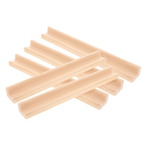 Sosoport 5 Stück Holz Domino Halter Teiliges Spielzubehör für Mexikanisches Domino Mahjong Kompakte und Stilvolle Aufbewahrungslösungen für Spielsteine Langlebig und Ästhetisch Ansprechend von Sosoport
