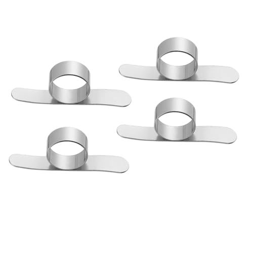 Sosoport 5 Stück Teiliges Edelstahl Ringförmiges Fruchtschalenentferner Orangenschäler und Zitronenöffner Schneller Zitrusfruchtschäler für Zuhause Praktisch und Langlebig von Sosoport