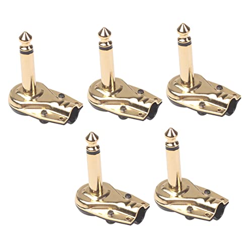 Sosoport 5 Stück Teiliges Effektpedal Adapterkabel für Elektrische Gitarren Goldene Koppler für Pedalboard Zubehör für Professionelle Musiker Sosoport 5 Stück Teiliges Effektpedal Adapterkabel für Elektrische Gitarren Goldene Koppler für Pedalboard Zubehör für Professionelle Musiker von Sosoport