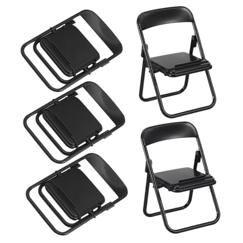 Sosoport 5 Stück Teiliges Mini Klappstuhl Faltbarer Miniaturstuhl als Stabiler Handyhalter für Tisch Realistische Puppenhaus Dekoration Langlebiges Material Geeignet für Miniaturlandschaft Sosoport 5 Stück Teiliges Mini Klappstuhl Faltbarer Miniaturstuhl als Stabiler Handyhalter für Tisch Realistische Puppenhaus Dekoration Langlebiges Material Geeignet für Miniaturlandschaft von Sosoport