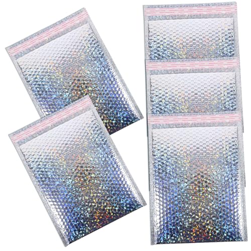 Sosoport 5 Stück Teiliges Selbstklebende Luftpolster Versandtaschen Silberne Gepolsterte Versandbeutel mit Stoßschutz Modisches Design für Sicheren Paketversand und Lagerung Sosoport 5 Stück Teiliges Selbstklebende Luftpolster Versandtaschen Silberne Gepolsterte Versandbeutel mit Stoßschutz Modisches Design für Sicheren Paketversand und Lagerung von Sosoport