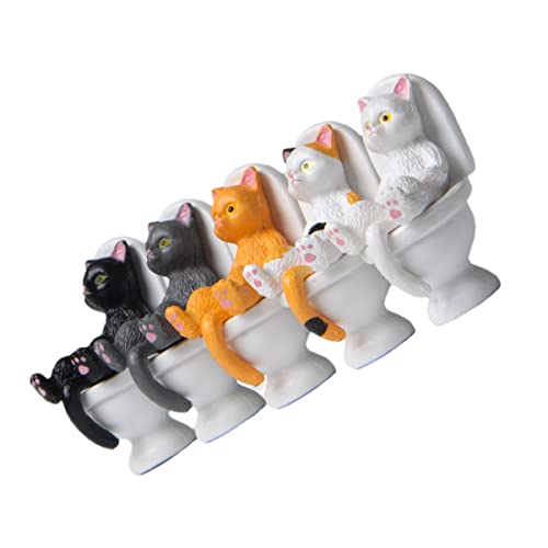 Sosoport 5 Stück Teiliges Set Cartoon Katze Toilette Statuen Miniatur Katzenornamente für Tischdekoration für Zuhause Hochzeiten und Feiern Sosoport 5 Stück Teiliges Set Cartoon Katze Toilette Statuen Miniatur Katzenornamente für Tischdekoration für Zuhause Hochzeiten und Feiern von Sosoport