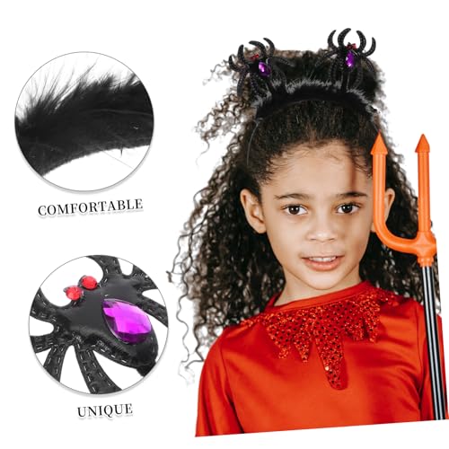 Sosoport 5 Teiliges Spinnen Stirnband Spinnenkopf Bopper Halloween Haarband Damen Kopfbedeckung Haarreif Party Kopfbedeckung Für Maskerade Karneval Cosplay von Sosoport