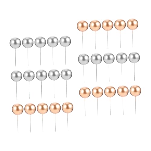 Sosoport 50 Stück Ball Cake Picks Dekorative Cupcake Topper für Geburtstagsfeiern Desserts und Hochzeiten Wiederverwendbar und Einfach zu Verwenden Sosoport 50 Stück Ball Cake Picks Dekorative Cupcake Topper für Geburtstagsfeiern Desserts und Hochzeiten Wiederverwendbar und Einfach zu Verwenden von Sosoport