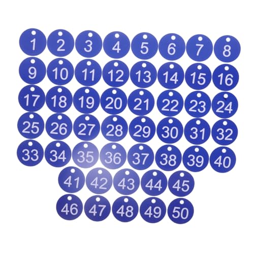 Sosoport 50 Stück Kunststoff Nummern Tags mit Löchern Wasserdichte Identifikationsmarker für Schlüsselorganisation und Gepäck Id Tags Sosoport 50 Stück Kunststoff Nummern Tags mit Löchern Wasserdichte Identifikationsmarker für Schlüsselorganisation und Gepäck Id Tags von Sosoport