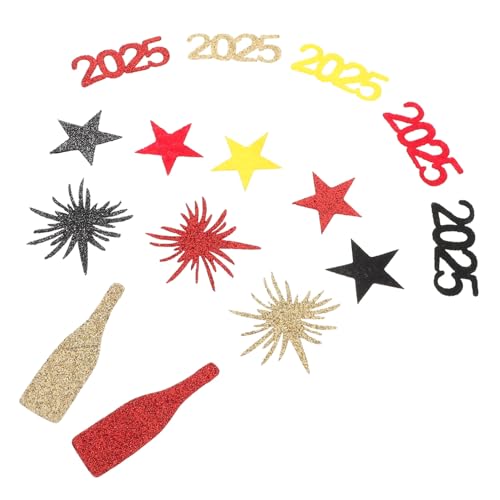 Sosoport 50 Stück Teiliges Neujahr Konfetti Tischdeko für Silvesterfeier Kreative Streudeko für Partys Gold Glänzende Dekorationen für Festliche Anlässe Sosoport 50 Stück Teiliges Neujahr Konfetti Tischdeko für Silvesterfeier Kreative Streudeko für Partys Gold Glänzende Dekorationen für Festliche Anlässe von Sosoport
