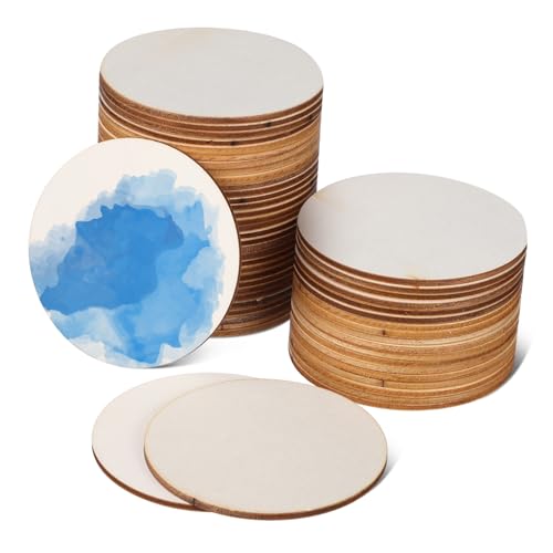 Sosoport 50 Stück Unbehandelte Holzscheiben Runde Holzplatten für Bastelarbeiten Große Naturscheiben zum Bemalen Schnitzen und Gravieren für Diy Projekte und Untersetzer Sosoport 50 Stück Unbehandelte Holzscheiben Runde Holzplatten für Bastelarbeiten Große Naturscheiben zum Bemalen Schnitzen und Gravieren für Diy Projekte und Untersetzer von Sosoport