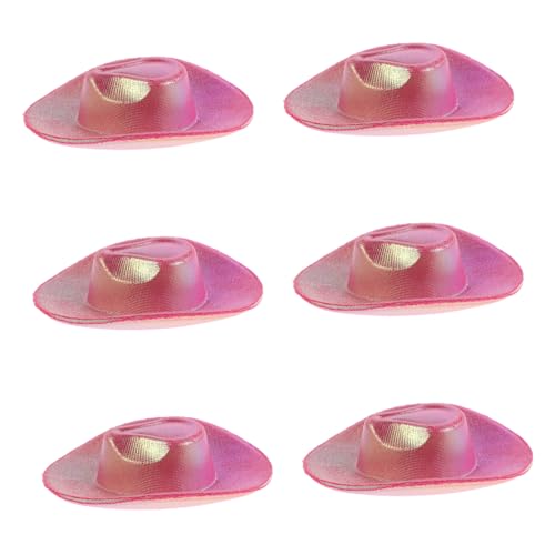 Sosoport 6 Stück Dekoration für Weinflaschenverschlüsse Geburtstagspartyhüte für Erwachsene Trucker-Mützen für Damen im Trend Mini-Hut Zylinder Masse Cowgirl-Partyzubehör Plastik Rosig Sosoport 6 Stück Dekoration für Weinflaschenverschlüsse Geburtstagspartyhüte für Erwachsene Trucker-Mützen für Damen im Trend Mini-Hut Zylinder Masse Cowgirl-Partyzubehör Plastik Rosig von Sosoport