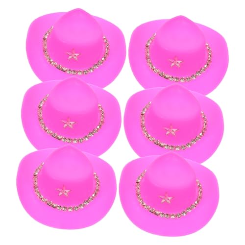 Sosoport 6 Stück Mini Cowboyhut Haarspangen mit Strasskette Niedliche Western Haarclips für Damen Vielseitige Party Alltagsaccessoires für Strand Hochzeit und Fotoshootings Sosoport 6 Stück Mini Cowboyhut Haarspangen mit Strasskette Niedliche Western Haarclips für Damen Vielseitige Party Alltagsaccessoires für Strand Hochzeit und Fotoshootings von Sosoport