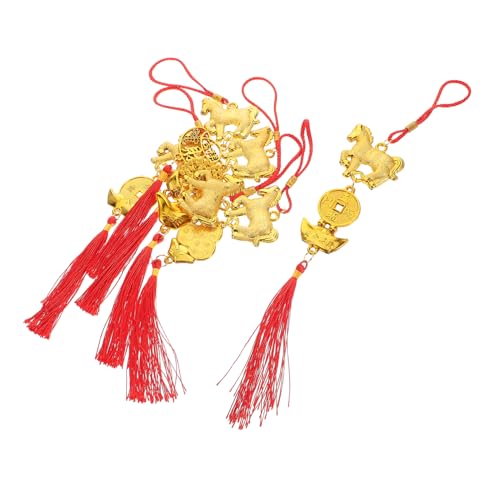 Sosoport 6 Stück Pferde Anhänger Feng Shui Dekoration für Frühlingsfest Zodiac Tasseln für Bonsai und Geldbäume Symbolisiert Wohlstand und Positive Energie Sosoport 6 Stück Pferde Anhänger Feng Shui Dekoration für Frühlingsfest Zodiac Tasseln für Bonsai und Geldbäume Symbolisiert Wohlstand und Positive Energie von Sosoport