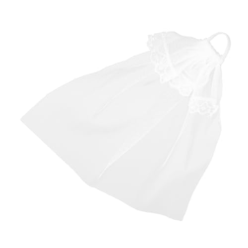 Sosoport 6 Stück Puppenschleier Kleid Braut- Hochzeitspuppe Handgefertigt Spitze Hochzeitsschleier Puppensachen Hochzeitsschleier Mit Perlen Decora Mädchenpuppen Weiß Garn von Sosoport