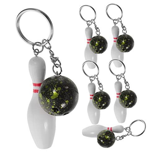 Sosoport 6 Stücke Bowling Pin Schlüsselanhänger aus Bowling für Kinder und Erwachsene Kleiner Bowlingkugel und Pin Schlüsselanhänger für Partys und Freizeit Sosoport 6 Stücke Bowling Pin Schlüsselanhänger aus Bowling für Kinder und Erwachsene Kleiner Bowlingkugel und Pin Schlüsselanhänger für Partys und Freizeit von Sosoport