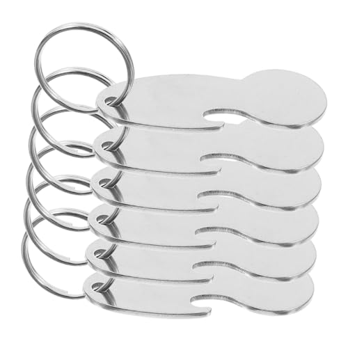 Sosoport 6 Stück Teiliges Einkaufswagenchip Schlüsselanhänger Robustes Metall Shopping Trolley Token Vielseitig als Schlüsselanhänger Nutzbar für Alltag und von Sosoport