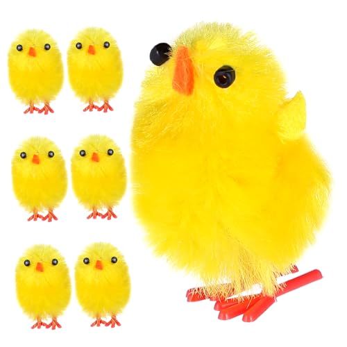 Sosoport 6 Stück Teiliges Miniatur Küken Dekoration aus Robustem Kunststoff und Flockigem Material Kreative Ostertisch Deko für Zuhause Büro und Party Langlebige Figuren für Vielseitige Sosoport 6 Stück Teiliges Miniatur Küken Dekoration aus Robustem Kunststoff und Flockigem Material Kreative Ostertisch Deko für Zuhause Büro und Party Langlebige Figuren für Vielseitige von Sosoport